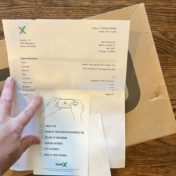 💕x3HP💕Yeezy Boost 350 V2 blue tint sneakers - Picture 13 of 13